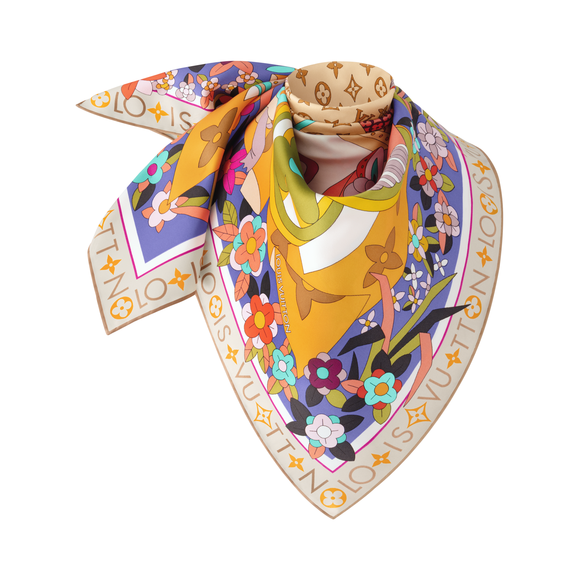 新品　LOUIS VUITTON バンドーピクニック Picnic Square 90 . - Luxury Accessories - M96463 Orange | LOUIS